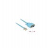 Delock Adaptér RS-232 DB9 samice 1 x Sériový RS-232 RJ45 samec 1 m (63341)