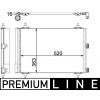 MAHLE Kondenzátor, klimatizace BEHR *** PREMIUM LINE *** AC 447 000P
