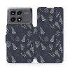 Flipové pouzdro Mobiwear - Xiaomi Poco X6 Pro 5G - VP15S Kapradiny (Knížkové flip pouzdro, obal, kryt na mobil Xiaomi Poco X6 Pro 5G - VP15S Kapradiny, materiál Umělá kůže + TPU - ochrana 360°, stoján
