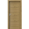 PORTA Doors SET Rámové dvere VERTE B0, laminofólia 3D Dub Prírodný +zárubeň+kľučka PD-VER-B0_DUBPRIRODNY
