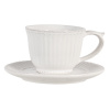 Šálka s podšálkou, vidiecka keramika, 150ml, 15x8 cm (PLKS Cup and saucer 15*8 cm / 150 ml)