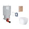Grohe Uniset Set predstenovej inštalácie, klozetu, dosky SoftClose, tlačidla Skate Cosmopolitan a súpravy na vhadzovanie tabliet, kefovaný Warm Sunset SANI15BB4129-GR