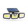 Solárny reflektor s pohybovým senzorom - páčkový, otáčateľný - 3 COB LED