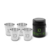 Set nerezových pohárikov Delphin RESET XL 4v1