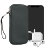 kwmobile Universal telefon Pouch Size XL - 6.7/6.8 - Neoprene smartphone Pouch with Zip - Water-Repellent Mobile Pouzdro na telefon - Sleeve in šedá