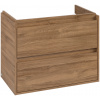 Villeroy & Boch Skyla - Skrinka pod umývadlo 772x439 mm, 2 zásuvky, pre ľavé umývadlo, Oak Kansas C79800RH