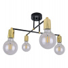 Light Home Stropné svietidlo Edison, zlaté telo svietidla