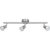 LED bodové osvetlenie FLAIR GU10 3x3 W 3x280 lm 3000 K nikel/satén