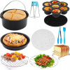 PRÍSLUŠENSTVO K FRITÉZE SADA 11 PRVKOV AIR FRYER 8-PALCOVÝ UNIVERZÁLNY