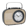 Koopman Stolové hodiny vintage rádio, 22 x 6 x 21 cm