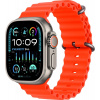 Apple Watch Ultra 2, 49mm, titánové púzdro, oranžový oceánsky remienok MREH3CS/A