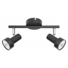 Nástenné svietidlo LED 2x GU10 Black Classic Konrad 5323 Rabalux