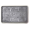 ARISO Gumový odkvapkávač na topánky I LOVE CAMPING - šedý