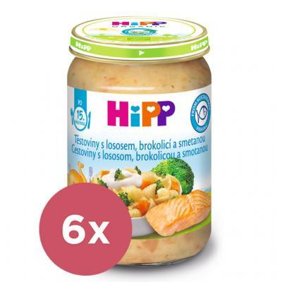 6x HiPP BIO Cestoviny s lososom, brokolicou a smotanou 250 g