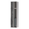 Hansgrohe XtraStoris Rock Podomietkový box na WC kefu, s policou, kefovaná oceľ 56060800-HG