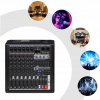DNA HLC 6 mk2 analógový zvukový mixážny pult 6 kanálov USB MP3 Bluetooth Phantom