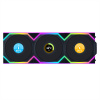 Lian Li UNI FAN SL Wireless LCD Fan, ARGB, PWM, 3-Pack Incl. Controller - 120 mm, Black 12SLLCD1W3B