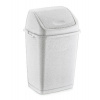 Plastový kôš na odpad 10 l s vyklápacím vekom – mix farieb