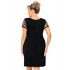 Donna Noční košilka Violetta Maxi - viskóza Čierna 5XL(50)