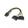 AKASA - SATA power na 6+2-pin PCIe adaptér (AK-CBPW19-15)