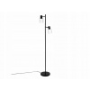 PODLAHOVÁ LAMPA KOVOVÁ ČIERNA 143 cm LAMPA DO OBÝVAČKY MODERNÁ