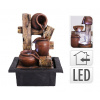 PROGARDEN PROGARDEN PROGARDEN Fontána izbová s LED osvetlením 3 Amfory KO-795202250amf3