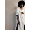 Šaty MUUV. hnedá farba, midi, oversize long.dress.TUNIC M