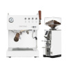 Ascaso Steel DUO PID PLUS, White&Wood + Eureka Mignon Libra, CR white