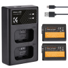 K&F Concept Dvojitá batéria pre digitálny fotoaparát K&F FW50 1030mAh s dvojkanálovou... 22959