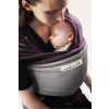 Baby šatka Je Porte Mon Bébé Plum/Light grey (elastické baby šatky JPMBB Original)
