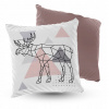 Vankúš - Cushion Velor Reindeer 5Made 40x40 cm (Cushion Velor Reindeer 5Made 40x40 cm)