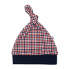 Dojčenská bavlnená čiapočka New Baby Checkered - 68 (4-6m)