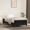 vidaXL Matrac s taštičkovými pružinami čierny 100x200x20 cm zamat - Čierna - 114451-193206