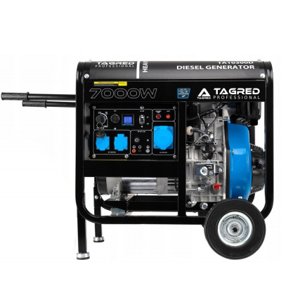 Tagred TA10300D, Dieselová elektrocentrála 10 300 W, s ochranou AVR | 2x 230 V + PROFI 230 V 32 A