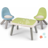 Set stôl KidTable Life Smoby šedozelený výška 45 cm s dvoma farebnými stoličkami s UV filtrom
