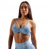 Nebbia Medium support sportovní podprsenka s leopardím vzorem PRIMAL 854 modrá - S