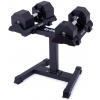 Nastaviteľné činky so stojanom TRINFIT OctaBlock 2x 32 kg čierne