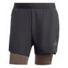 adidas Power 2in1 Gym Short Mens Black/Carbon XS