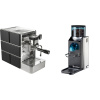 Stone Espresso Mine Black + Rancilio Rocky Doserless