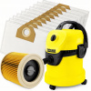 VRECKÁ DO VYSÁVAČA KARCHER WD3 10x SÁČKY WD 3 WD2 WD 6 SE 4001 Plus FILTER