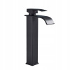 Čierne batérie Washbasin s vodopádom (Čierne batérie Washbasin s vodopádom)