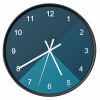 Hodiny - Moderné nástenné hodiny, odtiene modrej (Hodiny - Moderné nástenné hodiny, odtiene modrej)