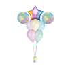 Balónová kytica k narodeninám pastelová 8ks