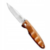 McUta MC-0018D Turistický nôž (Mcusta Classic Wave Iron Wood Skladacie nôž Damasc)
