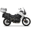 SHAD Kompletná sada sedlových brašní SHAD TERRA TR40 adventure a hliníkového kufra SHAD TERRA 55L vrátane montážnej sady SHAD TRIUMPH Tiger 800