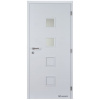 Doornite CPL-Premium laminátové QUADRA 2 SKLO Biela Premium interiérové dvere CPLP-QUADRA2S-Biela