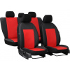 Pokter Autopoťahy pre Peugeot 307 (I) 2002-2008 PELLE - červené 2+3