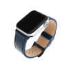 Kožený remienok FIXED Leather Strap pre Apple Watch 42mm/44mm/45mm/46mm/49mm, modrý