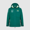 Týmová bunda s kapucí Aston Martin F1 Team zelená - XL