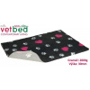Vetbed protišmyk / Drybed grafitové srdcia a packy, rolka 10 x 1,5 m, vlas 30 mm